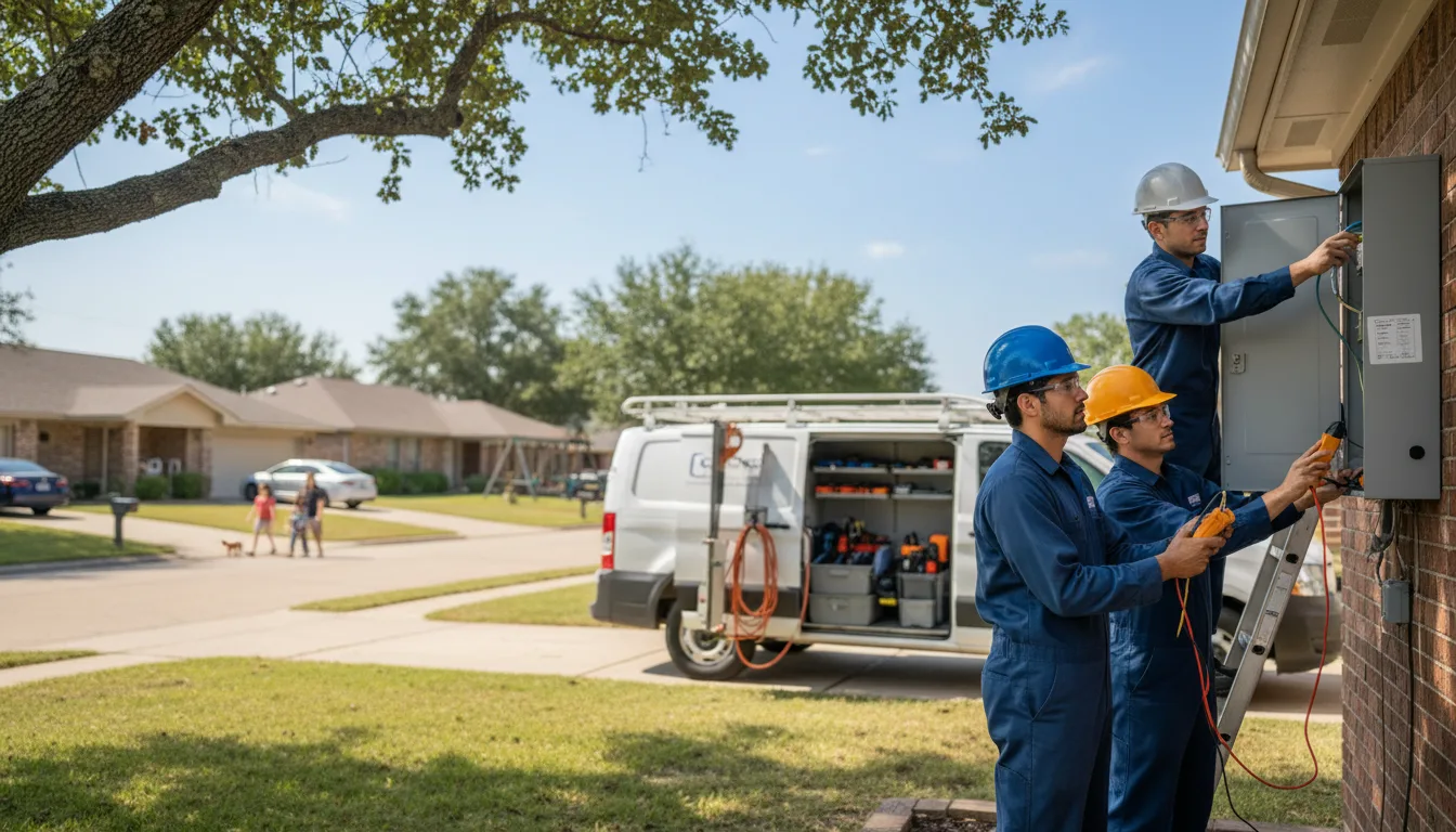 Emergency electrical repair services provided by licensed electricians in Georgia